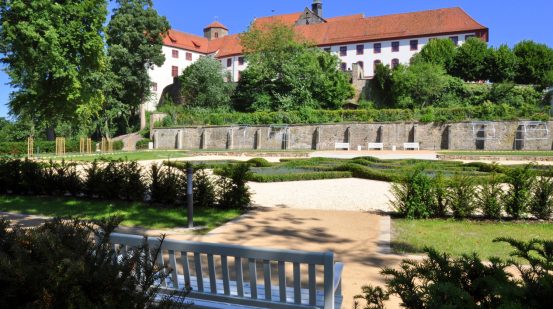 Schloss vom Knotengarten in Bad Iburg